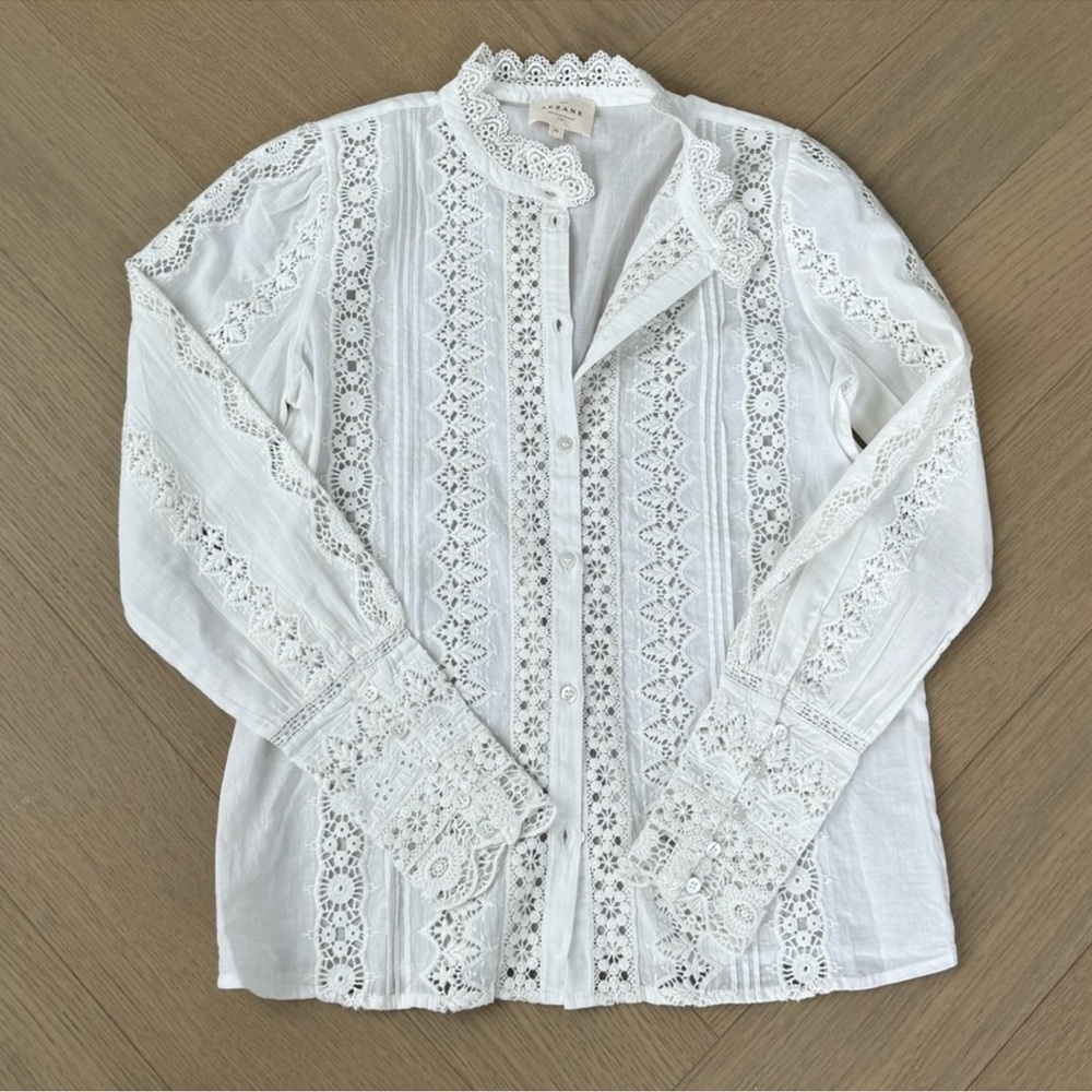 Sezane Rym Blouse in Ecru - Picture 6 of 11